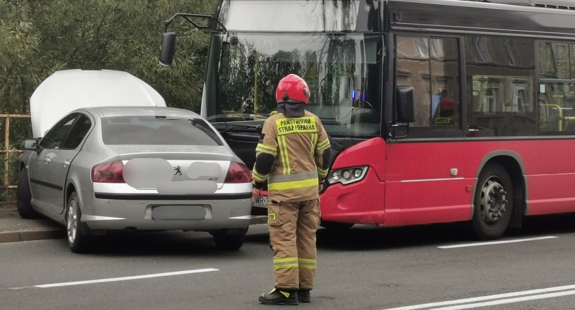 Zdjęcie : kolizja na Wolności