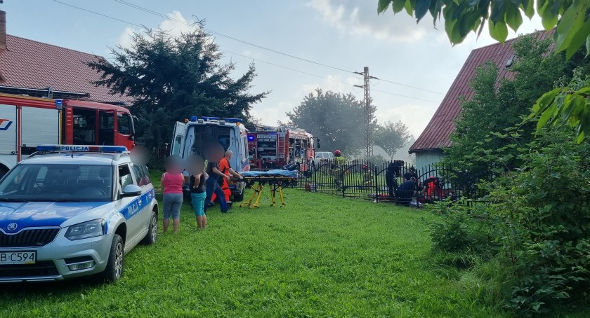 Zdjęcie : Pożar w Bukowcu