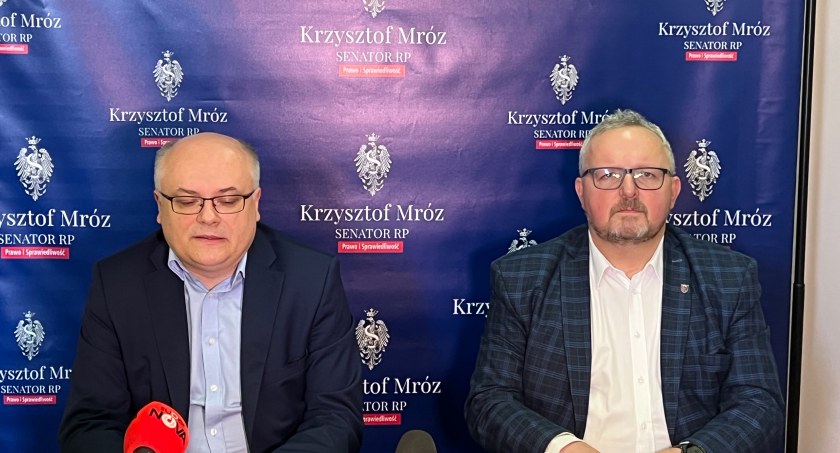 zdjęcie: senator Krzysztof Mróz i wicestarosta Jarosław Kotliński
