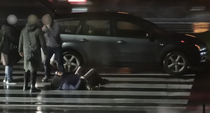 Zdjęcie: potrącenie pieszego na zabobrzu
