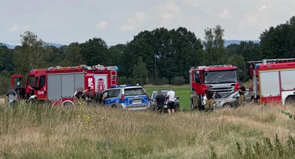 Komunikaty policji, Dramatyczne odkrycie Miłkowie Komunikat policji - zdjęcie, fotografia