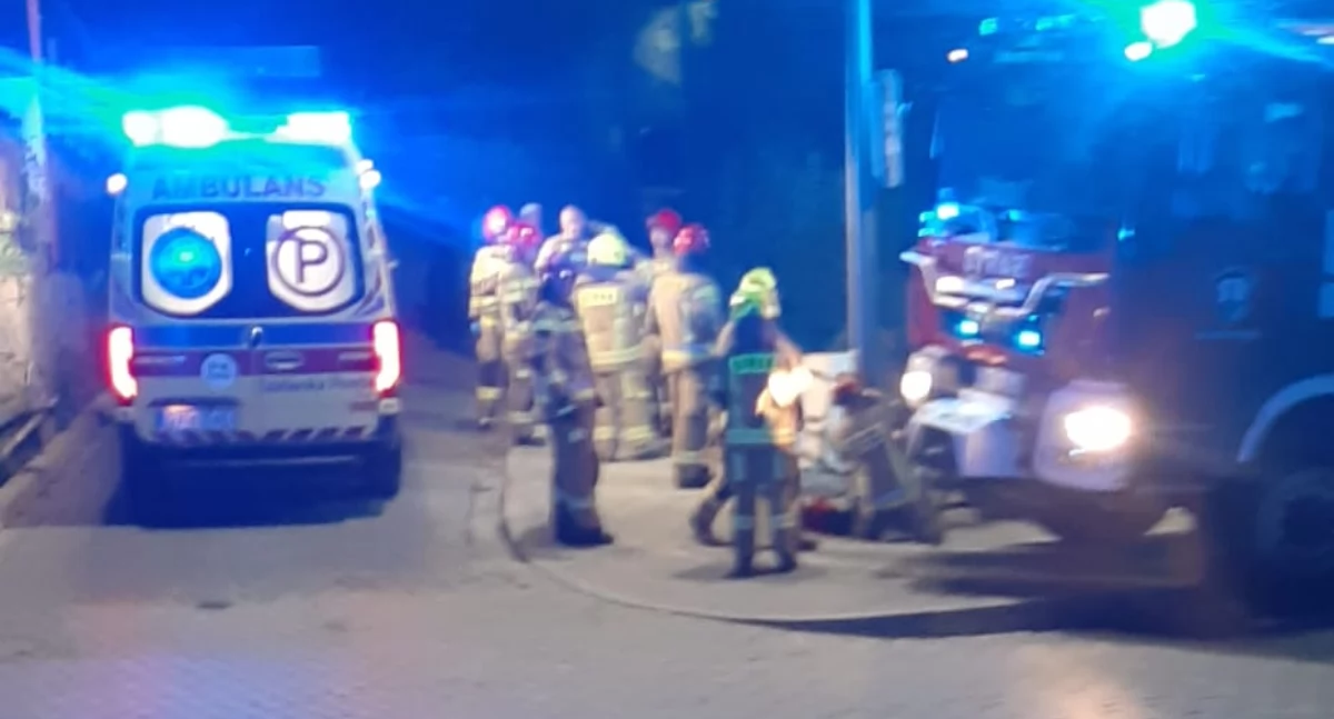 Interwencje, Szklarska Poręba Kobieta spadła wysokiego rzeki - zdjęcie, fotografia