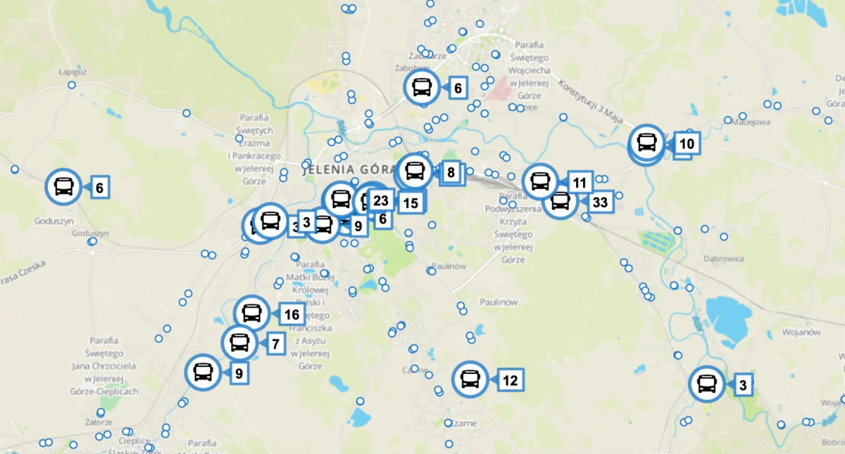 Komunikacja, Zmieniły trasy autobusów - zdjęcie, fotografia