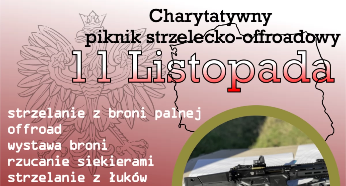 Wydarzenia, Charytatywny Piknik Strzelecko Offroadowy okazji Święta Niepodległości - zdjęcie, fotografia