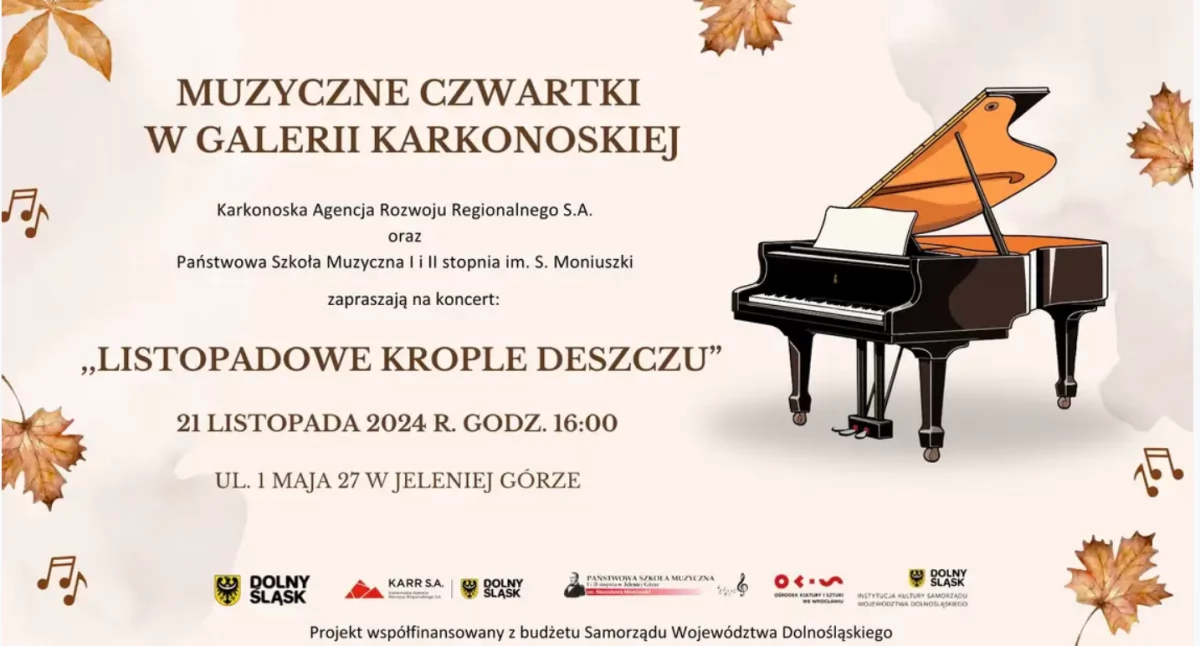 Wydarzenia, Listopadowe Krople Deszczu Muzyczny Czwartek Galerii Karkonoskiej - zdjęcie, fotografia