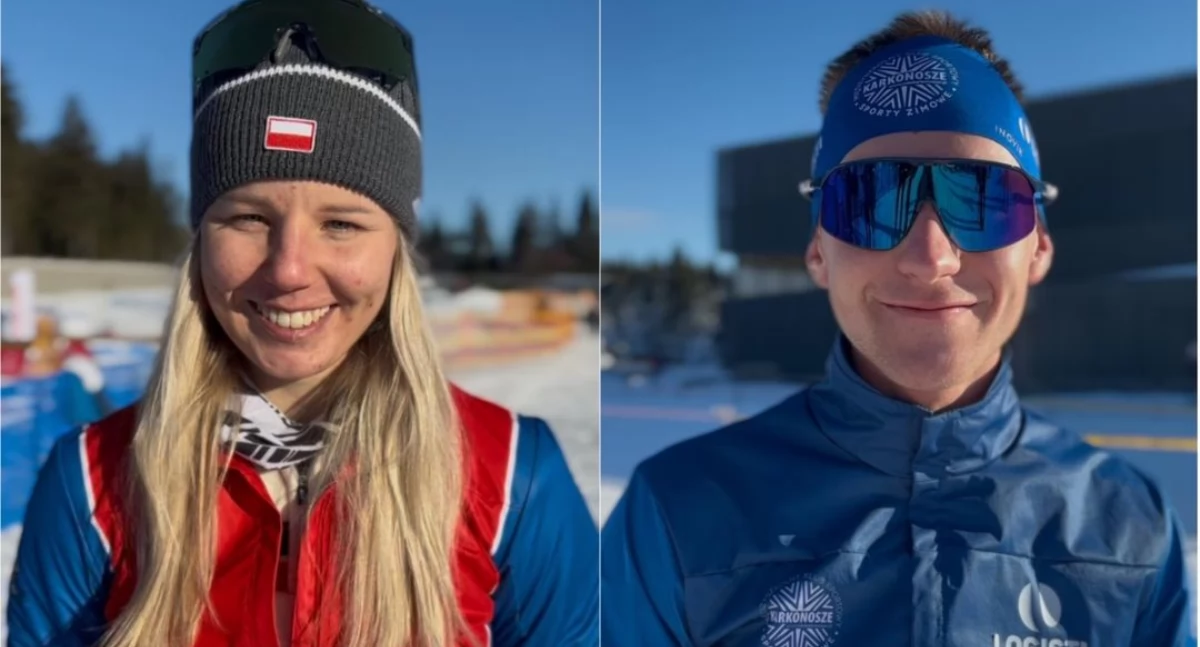 24jgora, Mistrzostwa Polski Biathlonie Polanie Jakuszyckiej Nędza Kubiniec Konrad Badacz najlepsi sprintach - zdjęcie, fotografia