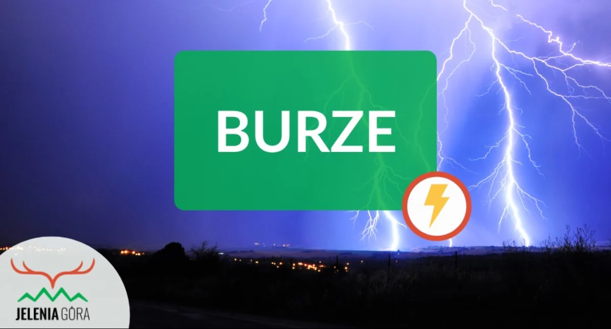 Ważne komunikaty, Jeleniej Górze prognozowane burze - zdjęcie, fotografia
