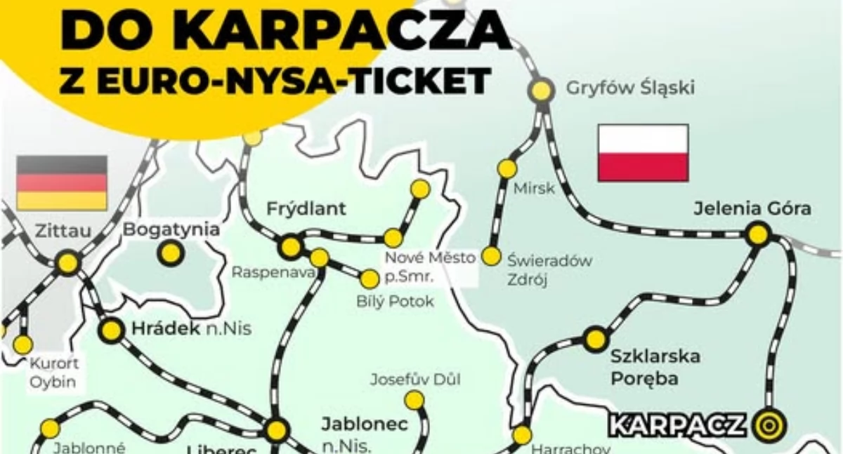 Komunikacja, Międzynarodowa podróż Karpacza Dzięki Kolejom Dolnośląskim Ticket możliwe - zdjęcie, fotografia