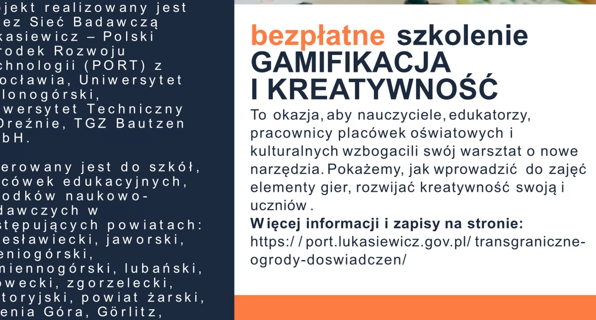 Wydarzenia, Bezpłatne szkolenie gamifikacja kreatywność - zdjęcie, fotografia