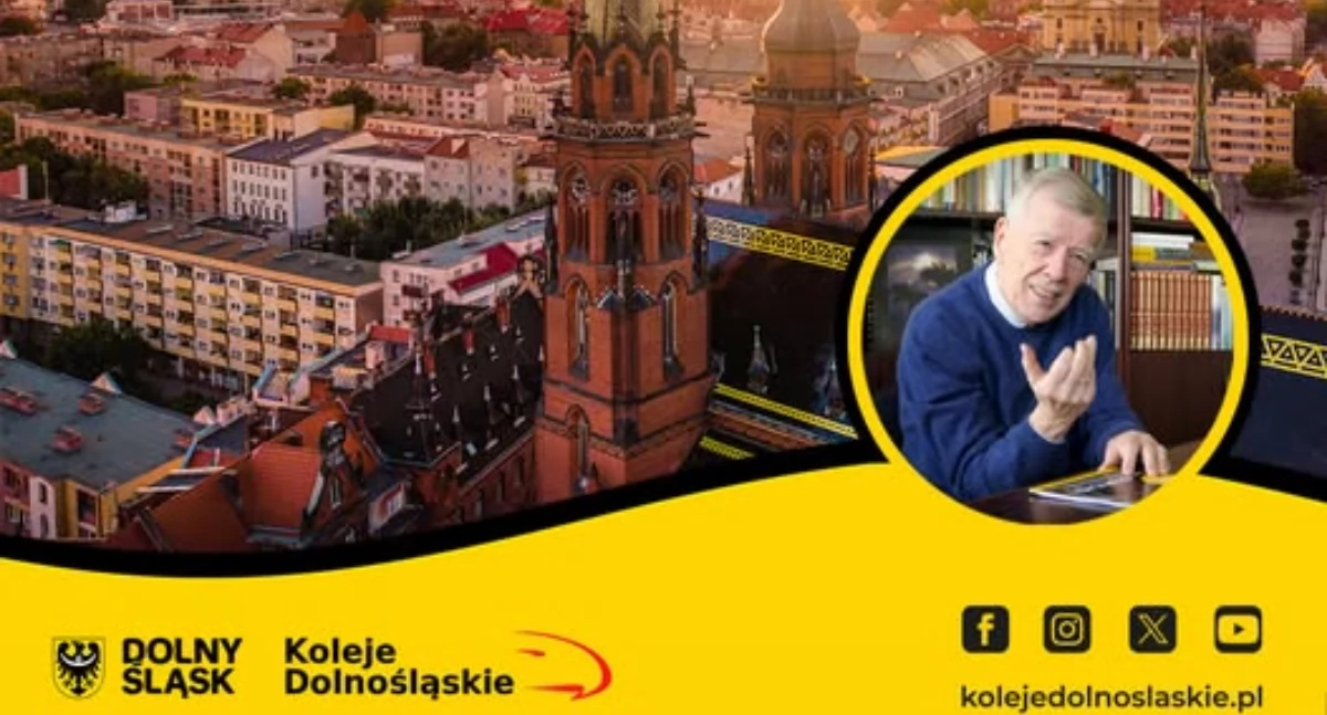 Komunikacja, Profesor Miodek pokładzie pociągu! Wykład językoznawcy podczas przejazdu Kolei Dolnośląskich - zdjęcie, fotografia