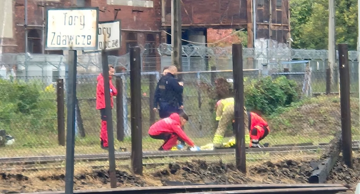 Wypadki drogowe, Tragedia torach Wrocławiu Pociąg śmiertelnie potrącił pracownika ochrony - zdjęcie, fotografia