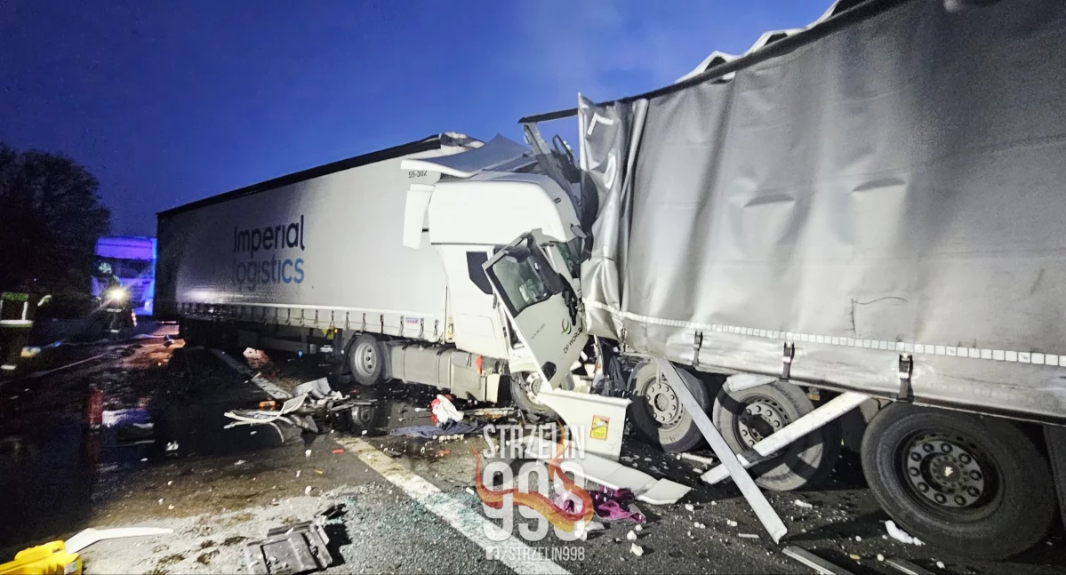 Wypadki drogowe, Czarny dzień autostradzie Cztery wypadki ciężarówek śmiertelne - zdjęcie, fotografia