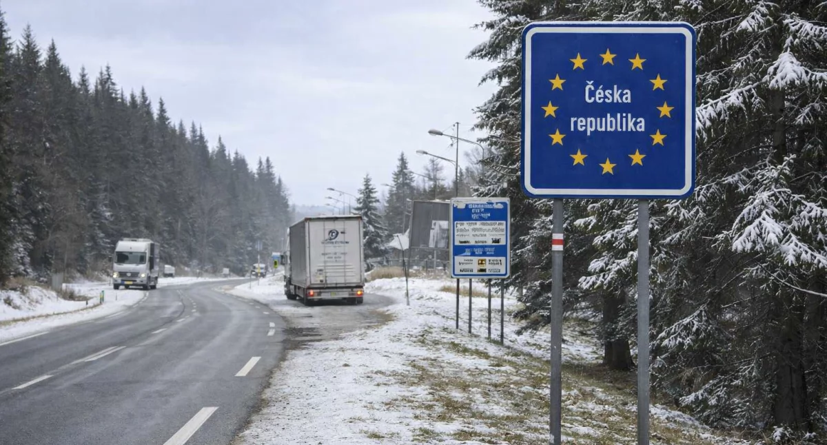 Komunikacja, Czesi zamykają drogę Harrachova ciężarówek - zdjęcie, fotografia