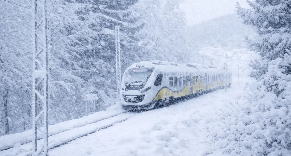 Komunikacja, Odwołane pociągi komunikacja zastępcza linii Jelenia Góra Szklarska Poręba - zdjęcie, fotografia