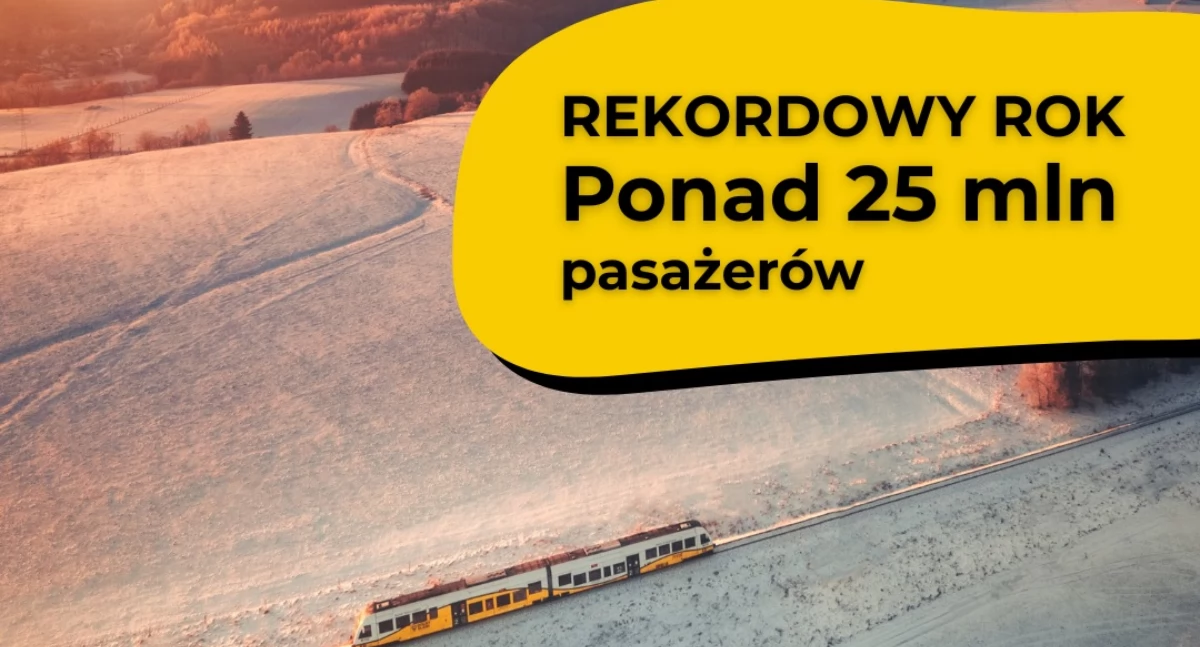 Komunikacja, Koleje Dolnośląskie rekordem przewiozły ponad pasażerów - zdjęcie, fotografia