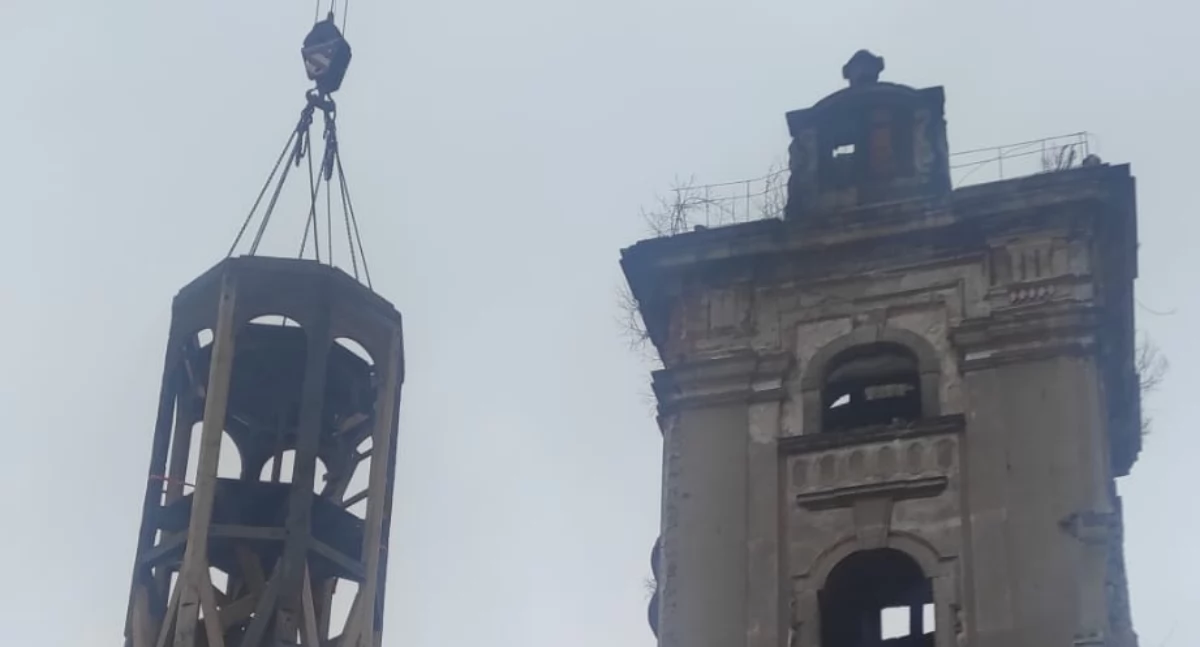 Inwestycje, Ślad zapomnianej historii remont wieży dawnego kościoła Twardocicach - zdjęcie, fotografia