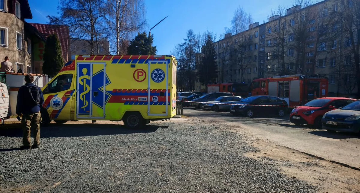 Z ostatniej chwili, Gęste zadymienie budynku ulicy Elsnera - zdjęcie, fotografia