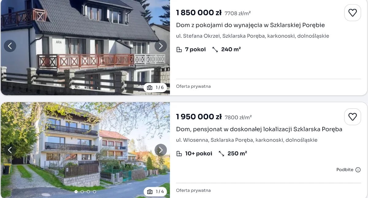 fot. zrzut ekranu z serwisu sprzedażowego OTODOM