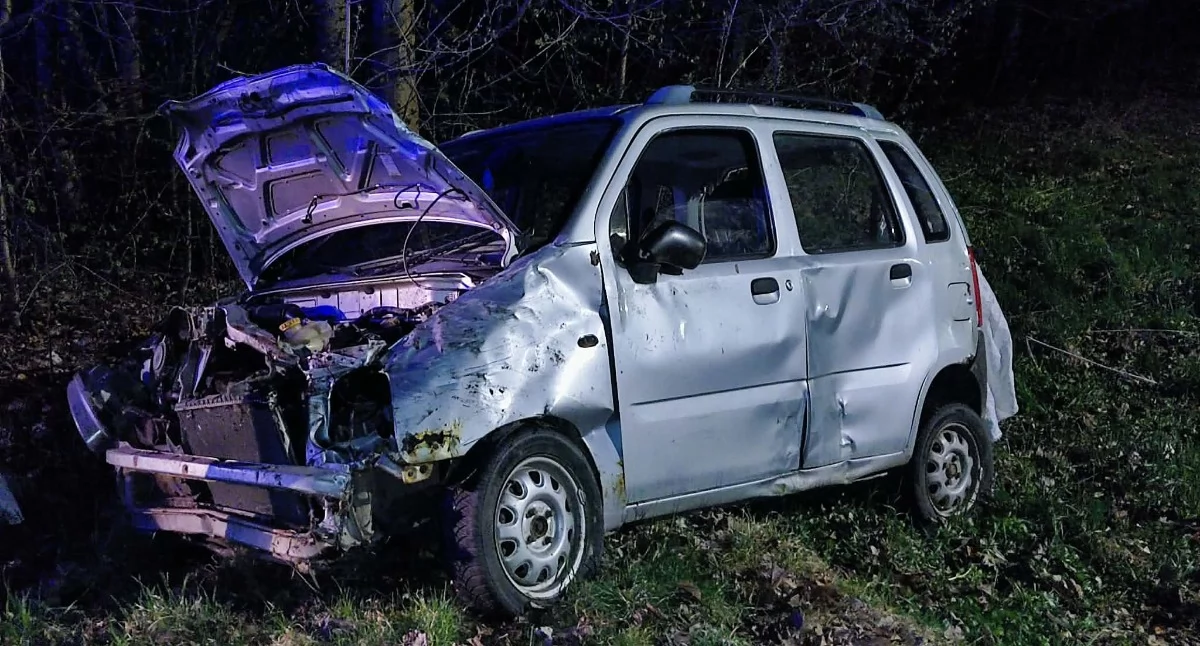 Wypadki drogowe, Agilą przepust Płoszczynce - zdjęcie, fotografia