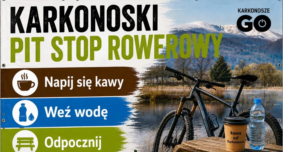 24jgora, rowerowy Podgórzynie odpoczynek stacja naprawcza - zdjęcie, fotografia