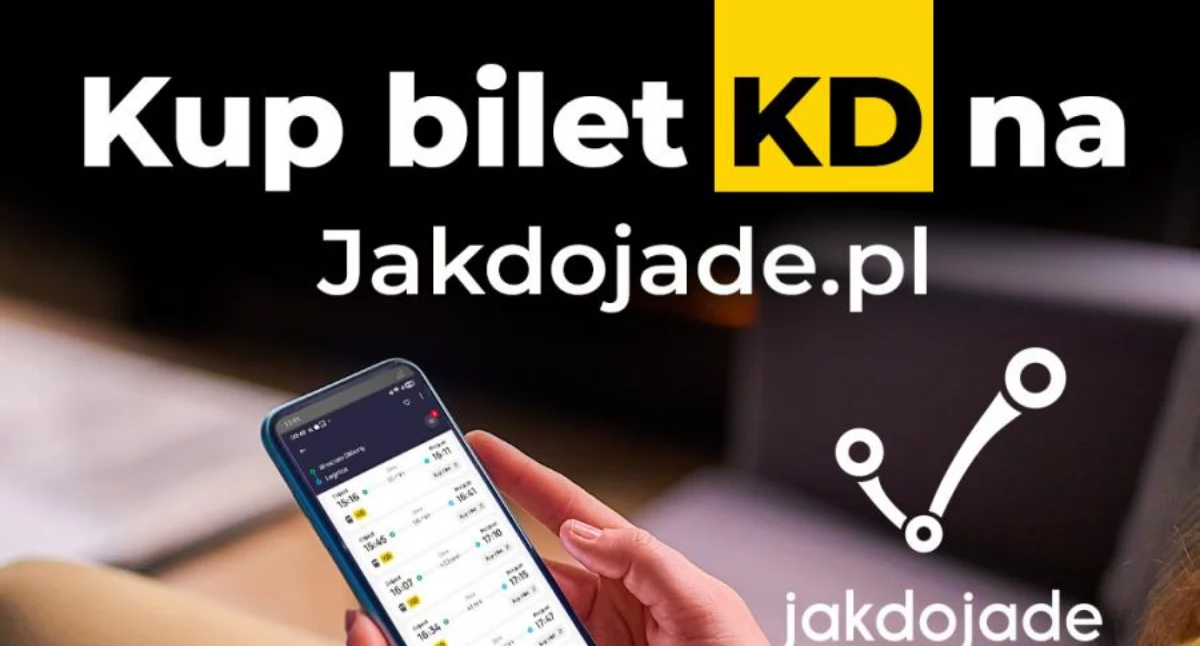 Komunikacja, Koleje Dolnośląskie aplikacji Jakdojade Kupisz bilet sprawdzisz opóźnienie jednym miejscu - zdjęcie, fotografia