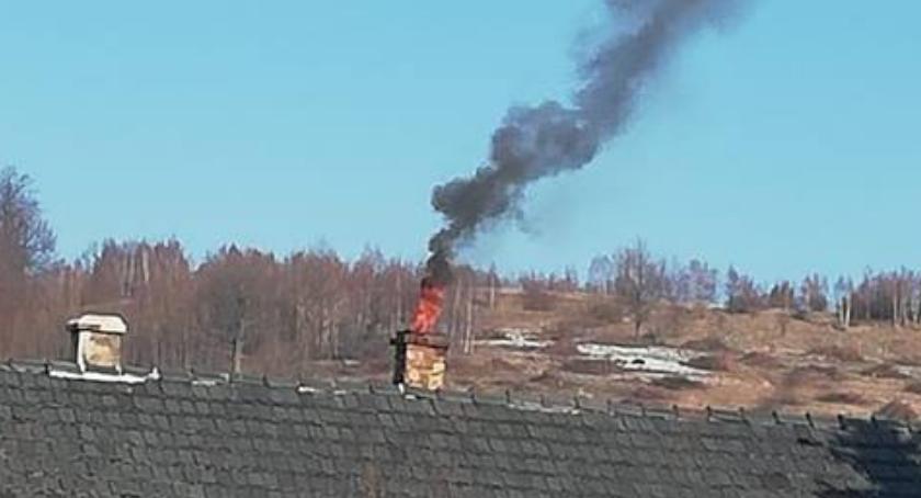 Pożar sadzy w Rybnicy. Szybka interwencja straży zapobiegła tragedii.