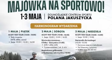 Majówka na sportowo w Dolnośląskim Centrum Sportu Polana Jakuszycka.