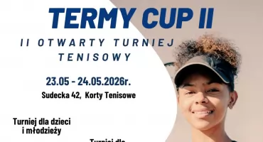 Termy Cieplickie zapraszają na tenisowe emocje. Przed nami Turniej Termy Cup II