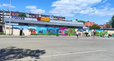 Powstaje mural w ramach projektu Akcja - Inspiracja. Młodzież tworzy legendy miasta na osiedlu Orle
