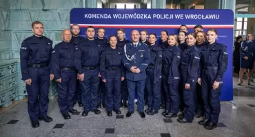 70 nowych funkcjonariuszy zasiliło dolnośląską policję