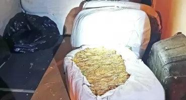 Blisko 800 kg nielegalnego tytoniu w busie. Kierowca nie miał prawa jazdy